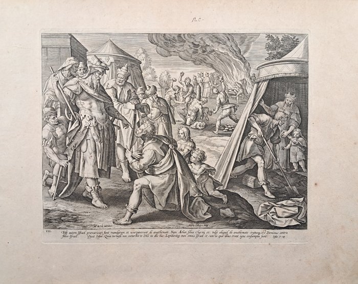 Image 2 of Adriaen Collaert ( 1560-1618), da Maarten de Vos - "Il ladro punito"