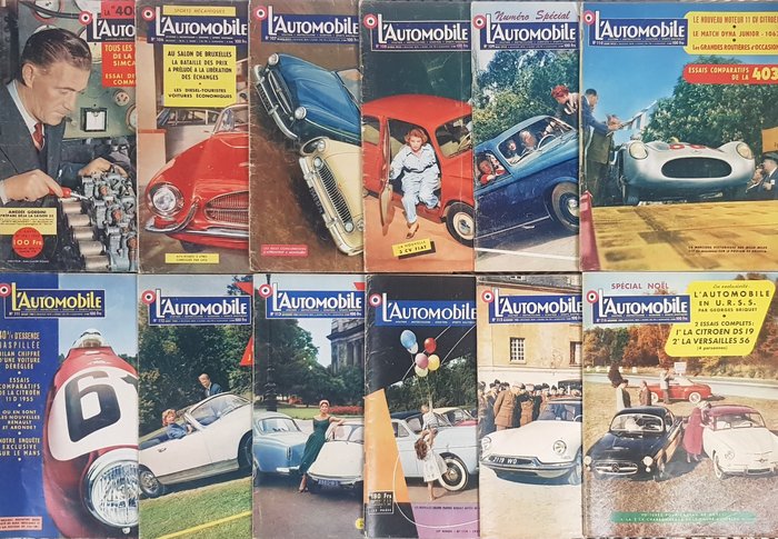 Preview of the first image of Books - L'Automobile Magazine1955Année complète - 1950-1960.