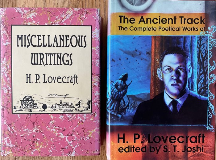 Preview of the first image of H.P. Lovecraft - 2 Boeken: Miscellaneous Writings // The Ancient Track, the Complete Political work.