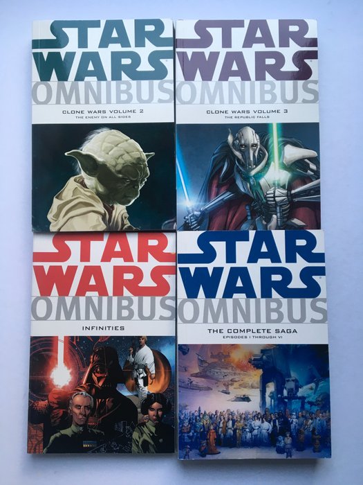 Preview of the first image of Star Wars 4x Omnibus - The complete saga - Clone wars 2-3 - Infinities - Trade Paperback - First ed.