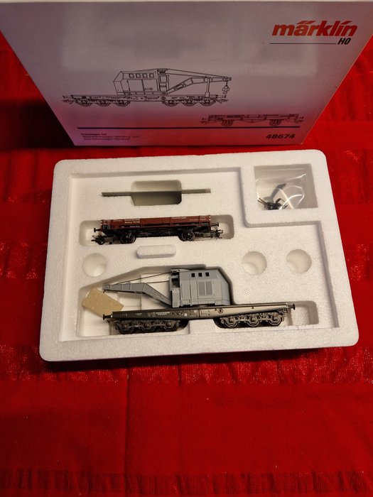 Image 3 of Märklin H0 - 48674/uit set 29180 - Freight wagon set, Train set - DHG 500 with 5 freight wagons - D