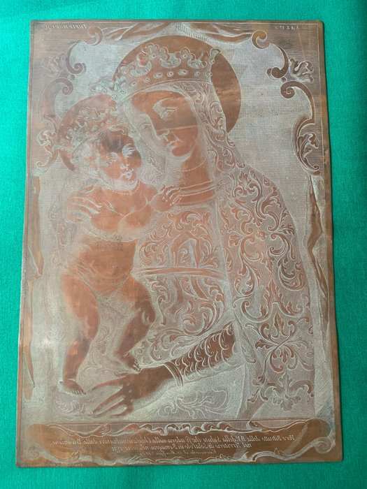 Image 3 of Engraving matrix (1) - Copper - Early 19th century