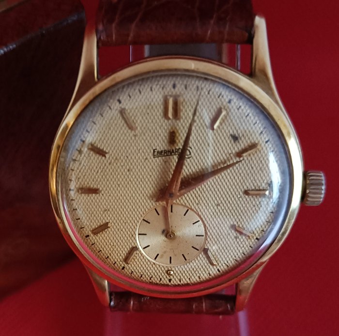 Image 2 of Eberhard & Co. - 18k Yellow gold Sub Seconds - Men - 1950-1959