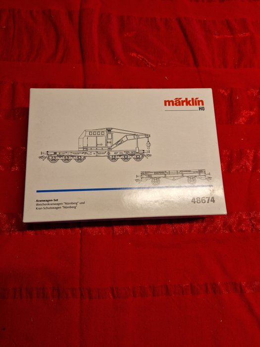 Image 2 of Märklin H0 - 48674/uit set 29180 - Freight wagon set, Train set - DHG 500 with 5 freight wagons - D