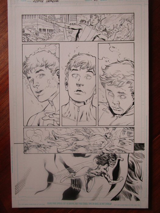 Preview of the first image of Justice League #27 - Page #6 - Original Artwork by IVAN REIS, JESUS MERINO.