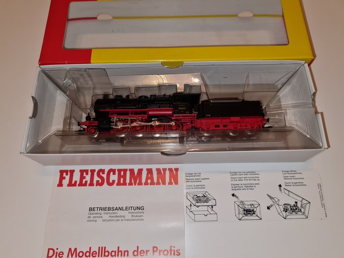 Preview of the first image of Fleischmann H0 - 1156 - Steam locomotive with tender - Class 56 - DRG.