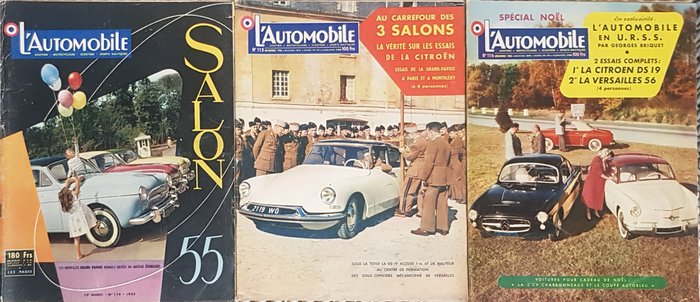 Image 2 of Books - L'Automobile Magazine1955Année complète - 1950-1960