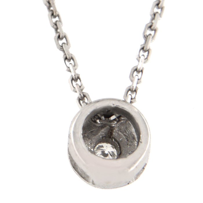 Image 3 of 18 kt. White gold - Necklace with pendant Diamond