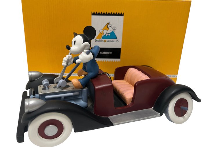 Preview of the first image of Mickey in a fancy car - with original packaging.