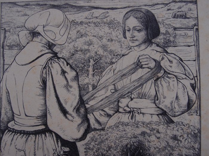 Image 3 of R.N. Roland Holst (1868-1938) - Huizer meisjes die garen winden