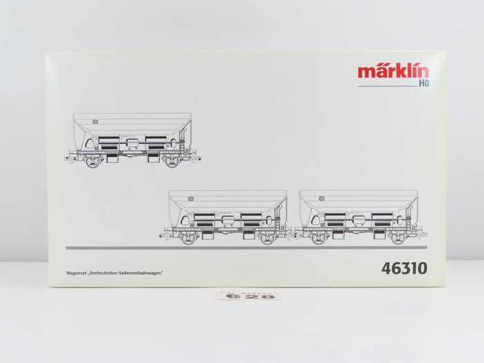 Image 3 of Märklin H0 - 46310 - Freight wagon set - 3-piece set self-unloaders type Fc - DB