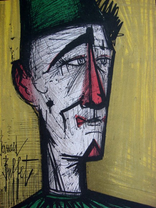 Preview of the first image of Bernard Buffet (after) - Le Pain et le vin.