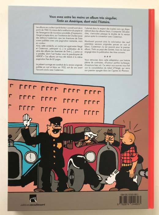 Image 2 of Tintin T3 - Tintin en Amérique - Colorisation inédite - C - Tirage limité numéroté - (2020)