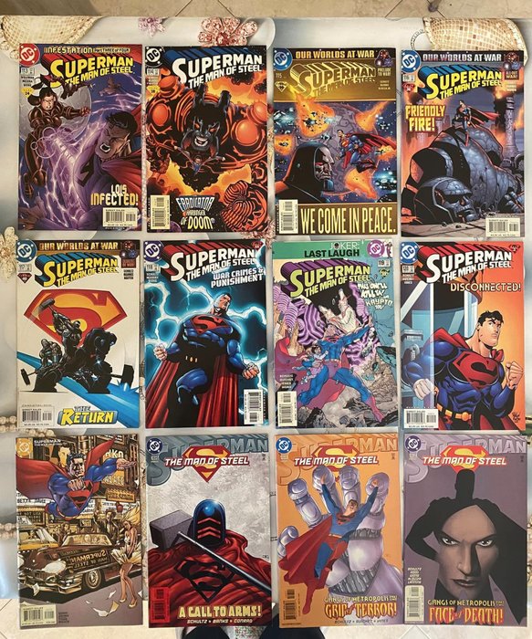 Image 2 of Superman - superman the man of steel x 45 comics sequential numbers (98 - 134) + 10 special - Stapl