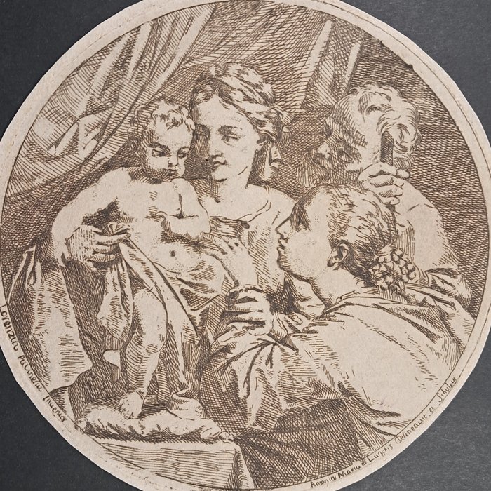Image 2 of Antonio Maria Lunghi (1685-1757), da Lorenzo Pasinelli - "Nozze mistiche di Santa Caterina"