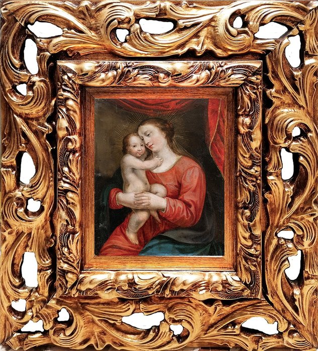 Image 3 of Pittore Lombardo del XVI secolo - Madonna col Bambino