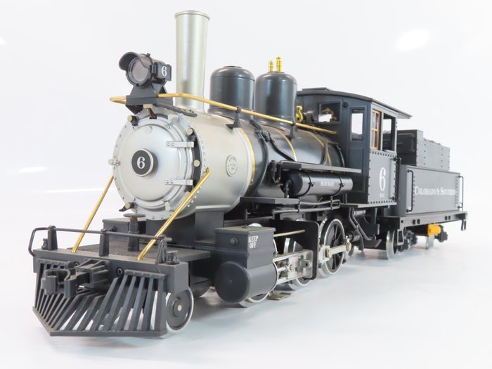 Preview of the first image of LGB, Lehmann G - 20192 - Steam locomotive with tender - Type 2-6-0 Mogul with Sound - Colorado & So.