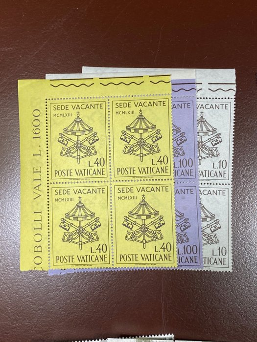 Image 3 of Vatican City 1963/1978 - Pope Paul VI pontificate – complete collection in mint blocks of four, wit