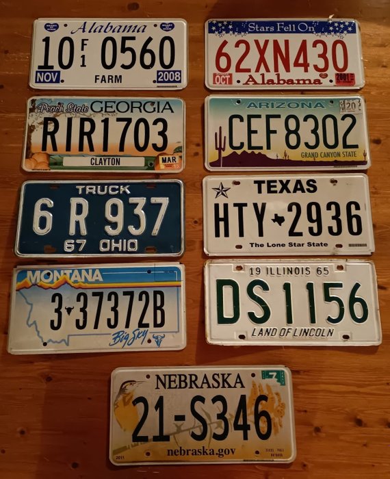 Preview of the first image of Number plate - USA.