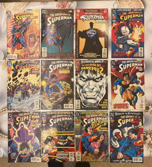 Preview of the first image of Superman - the adventures of superman x 45 comics almost sequential numbers (507-543)+ 3 annual and.