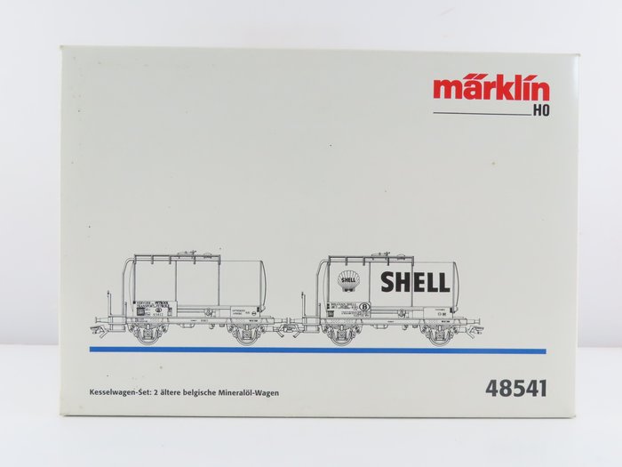 Image 2 of Märklin H0 - 48541 - Freight wagon set - 1x 2-part set with 2-axle tank wagons, including with "SHE
