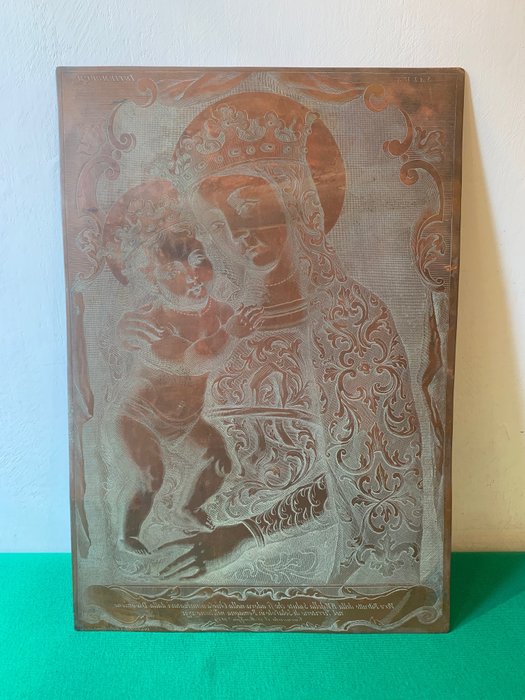 Preview of the first image of Engraving matrix (1) - Copper - Early 19th century.