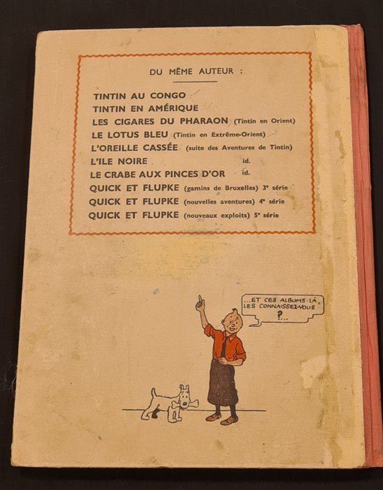 Image 2 of Tintin T8 - Le Sceptre d'Ottokar (A17) - C - N&B - Reprint - (1941)