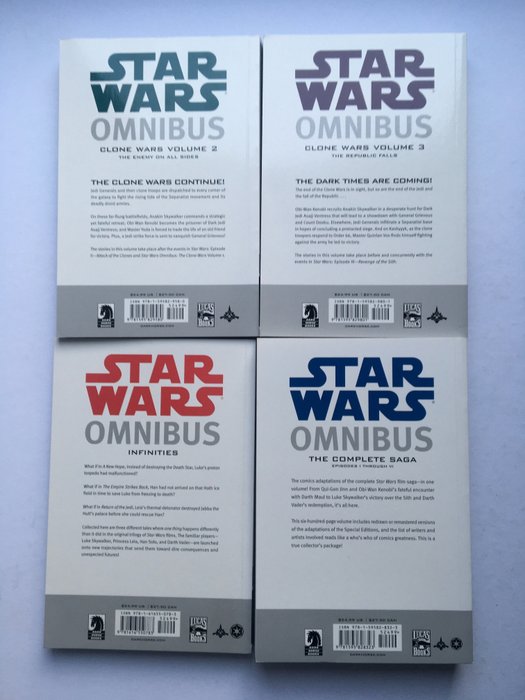 Image 2 of Star Wars 4x Omnibus - The complete saga - Clone wars 2-3 - Infinities - Trade Paperback - First ed