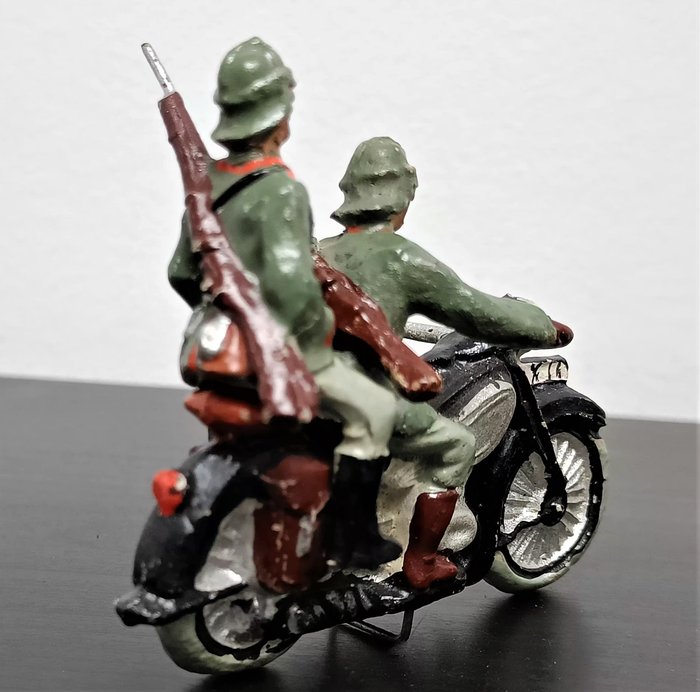Image 2 of German Brand - Figure 2 Militaires en Moto. Rare. - 1930-1939 - Germany