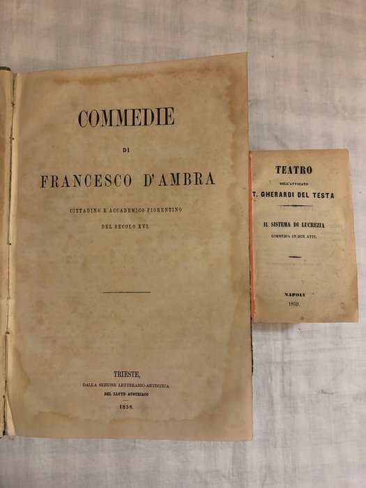 Image 2 of F. D'Ambra - T. Gherardi Del Testa - Commedie di Francesco D’Ambra-Teatro dell’Avv. T. Gherardi Del