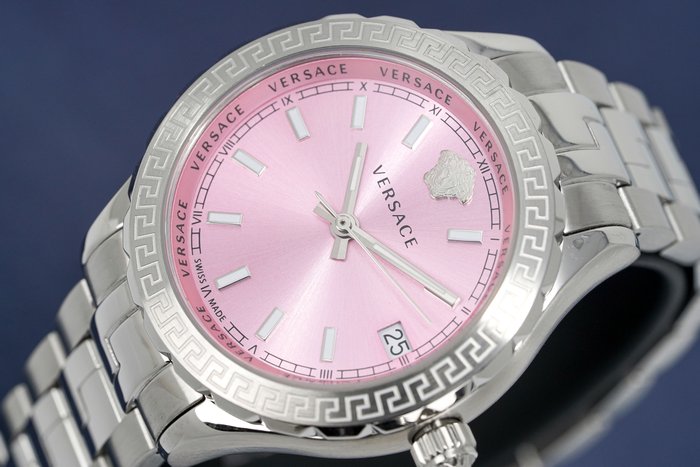 Image 3 of Versace - Hellenyium Pink Stainless Steel Swiss Quartz - V12010015 - Women - 2011-present