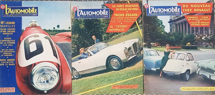 Image 3 of Books - L'Automobile Magazine1955Année complète - 1950-1960