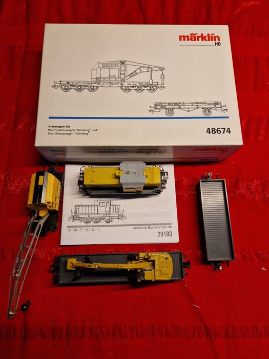 Preview of the first image of Märklin H0 - 48674/uit set 29180 - Freight wagon set, Train set - DHG 500 with 5 freight wagons - D.