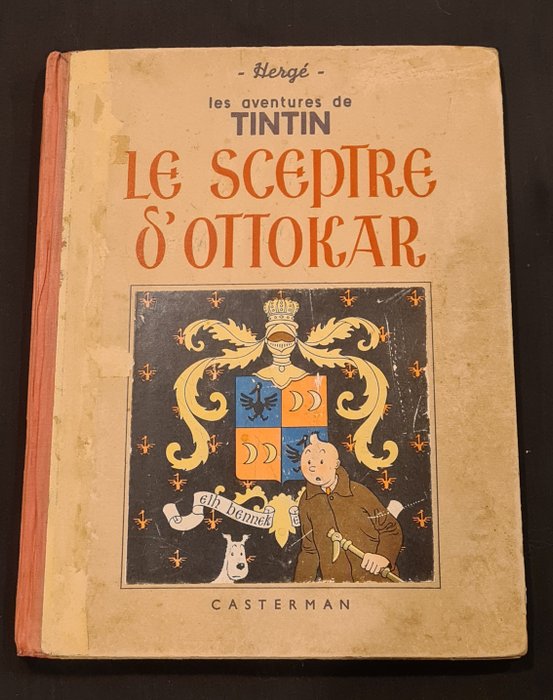 Preview of the first image of Tintin T8 - Le Sceptre d'Ottokar (A17) - C - N&B - Reprint - (1941).