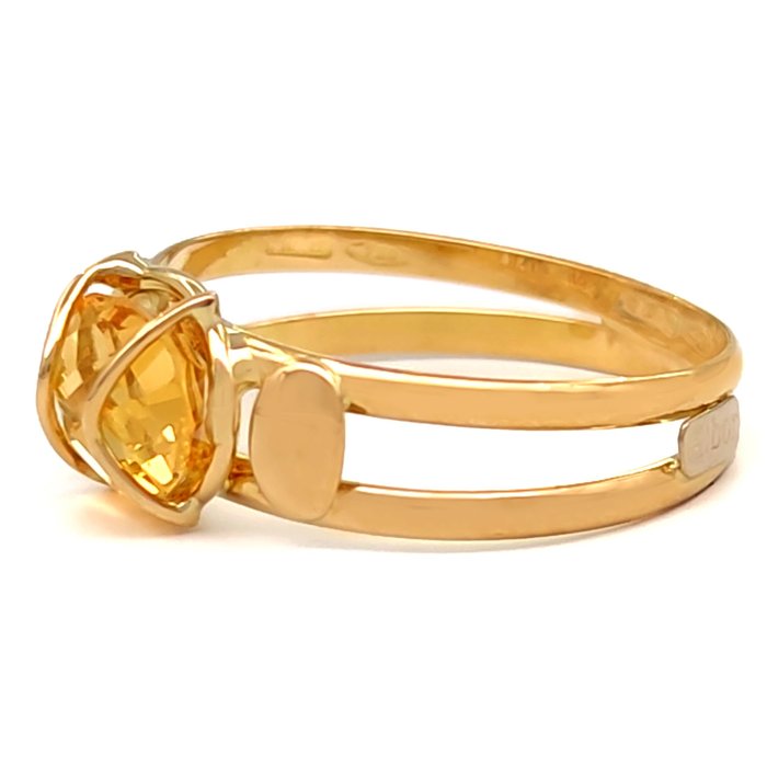 Image 2 of 18 kt. Yellow gold - Ring - 1.33 ct Topaz