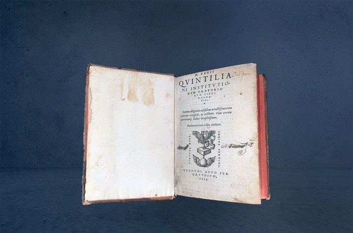 Image 2 of Marco Fabio Quintiliano - M. Fabii Quintiliani Institutionum oratoriarum libri duodecim. Summa dili