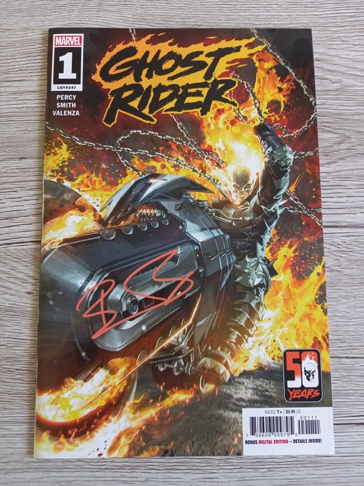 Image 2 of Ghost Rider #1Big Keys Issue 1ST APPS !! 50th Anniversary ! DISNEY + Serie SOON... - Signed bycreat