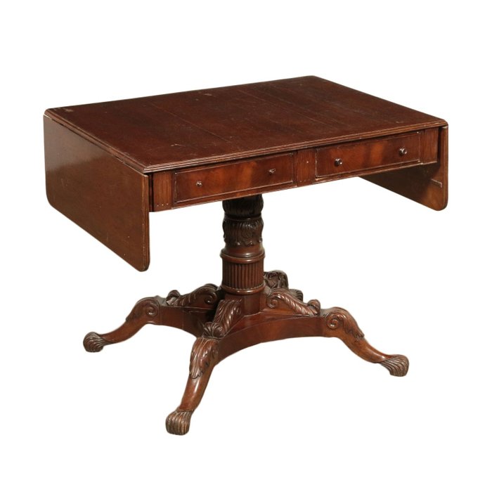 Preview of the first image of Coffee table - Victorian - Mahogany, fir - Mid 19th century.