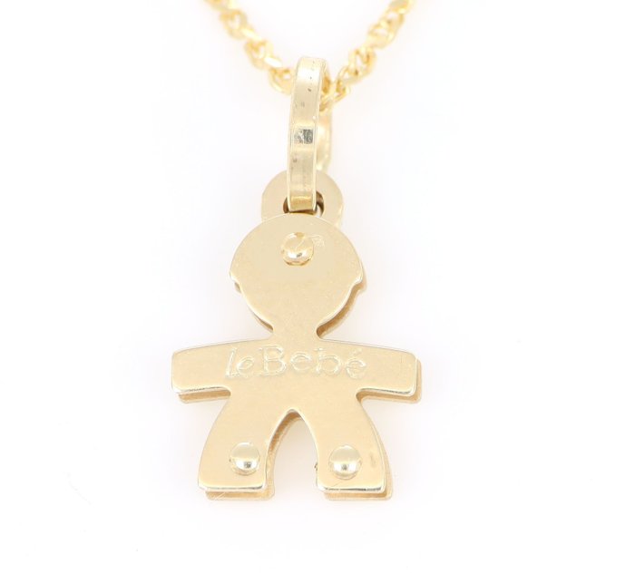 Preview of the first image of Le Bebé - '' No Reserve Price '' - 9 kt. Yellow gold - Necklace with pendant.