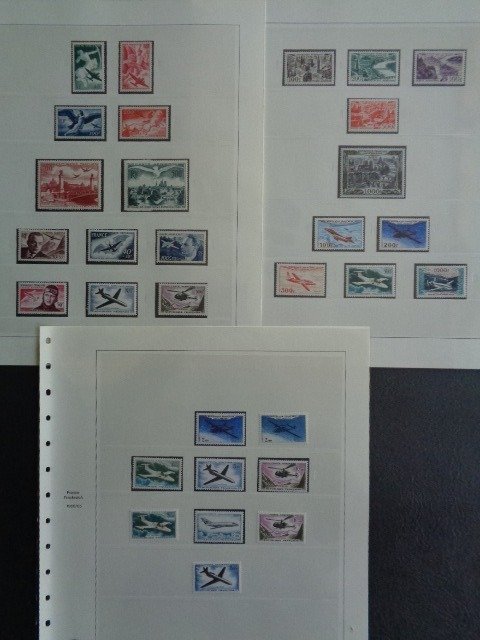 Preview of the first image of France 1946/1965 - Lot of airmail, mint**, including Union Postale, View of Paris & Prototypes // p.