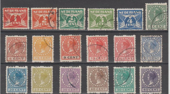 Preview of the first image of Netherlands 1925 - Two-sided syncopation - NVPH R1/R18.