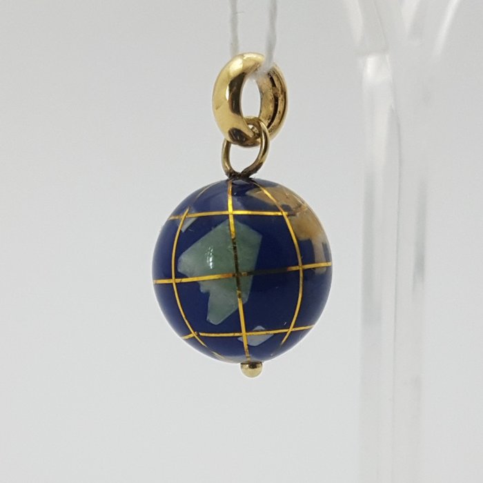 Image 2 of Wereldbol - 14 kt. Gold - Pendant