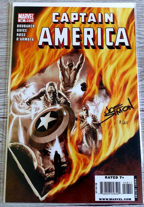 Preview of the first image of Captain America #48 Only 25 Copies Signed Worldwide ! - Signed by "Captain America" creator the lat.