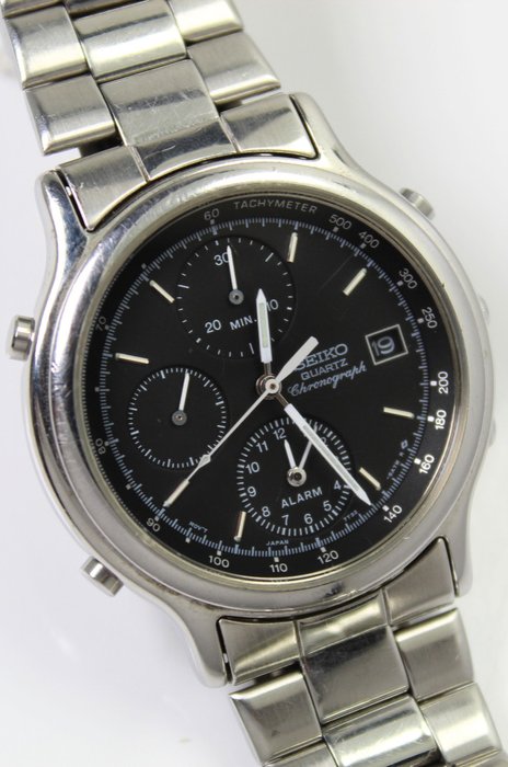 Preview of the first image of Seiko - Vintage Chronograph - 7T32-6A5A - Men - 1990-1999.