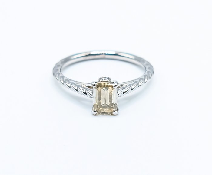 Image 2 of 1.05 tcw Diamond Ring - 14 kt. White gold - Ring - 1.01 ct Diamond - Diamonds