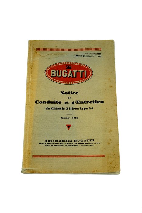 Image 2 of Brochures/catalogues - Bugatti - 1920-1930