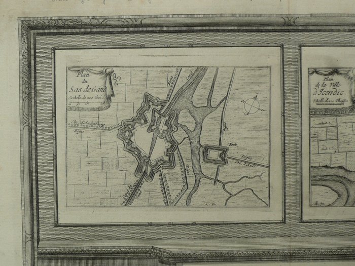 Image 3 of Netherlands, Sas van Gent, IJzendijke, Axel; Pieter Vander Aa - Zeeland, Plan de Sas de Gand / d'Is