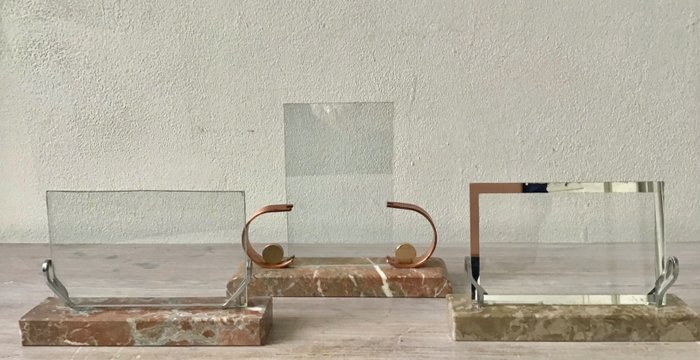 Preview of the first image of Art Deco photo frames with marble base (3).