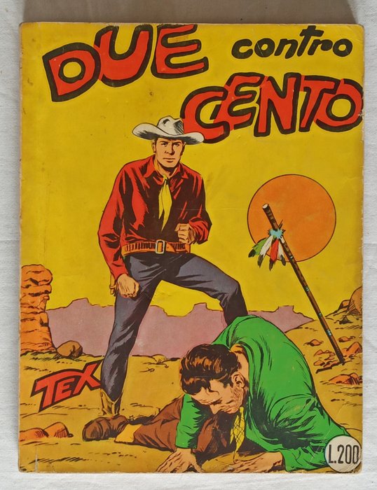 Preview of the first image of Tex n. 8 - Spillato aut. 478 censurato strillo 100 pag. - Stapled - (1960).