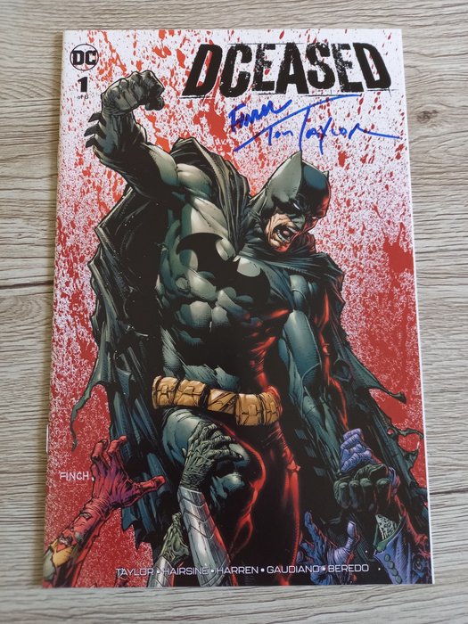 Image 2 of Dceased #1 Exclusive David Finch ! - Signed by creator Tom Taylor and cover artist David Finch !!!